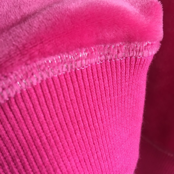 Muk Luks Hot Pink Velour Pullover Sweatshirt L Large - Picture 2 of 5